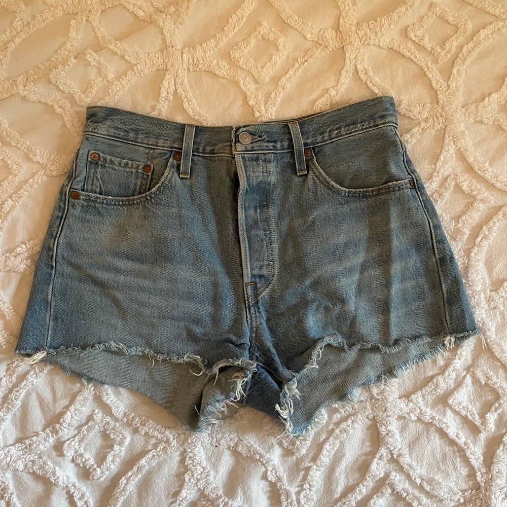 Levi’s 501 Light Wash Jean Shorts